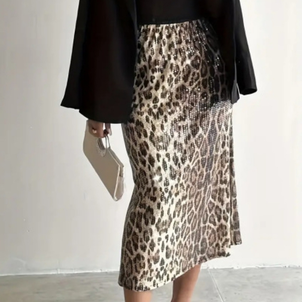 Glow Wild Sequin Midi Skirt - Picture 4 of 6
